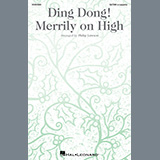 Download or print Ding Dong! Merrily On High (arr. Philip Lawson) Sheet Music Printable PDF 14-page score for Christmas / arranged SATBB Choir SKU: 1403832.