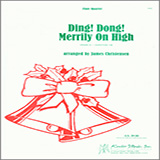 Download or print Ding! Dong! Merrily On High - Flute 1 Sheet Music Printable PDF 2-page score for Classical / arranged Woodwind Ensemble SKU: 316932.