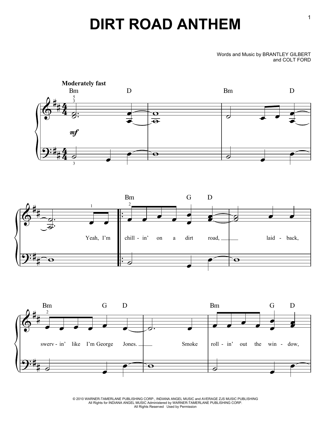Download Jason Aldean Dirt Road Anthem Sheet Music