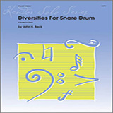 Download or print Diversities For Snare Drum Sheet Music Printable PDF 17-page score for Classical / arranged Percussion Solo SKU: 124779.