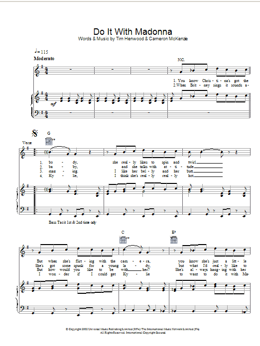 Download The Androids Do It With Madonna Sheet Music