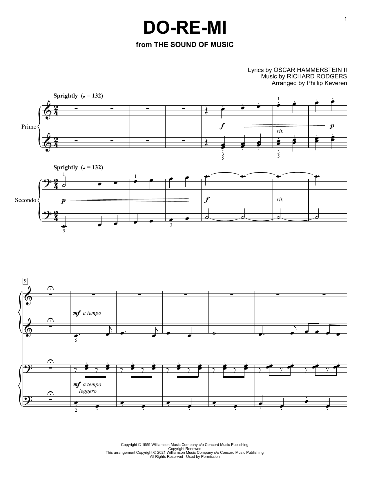 Download Rodgers & Hammerstein Do-Re-Mi (from The Sound Of Music) (arr Sheet Music