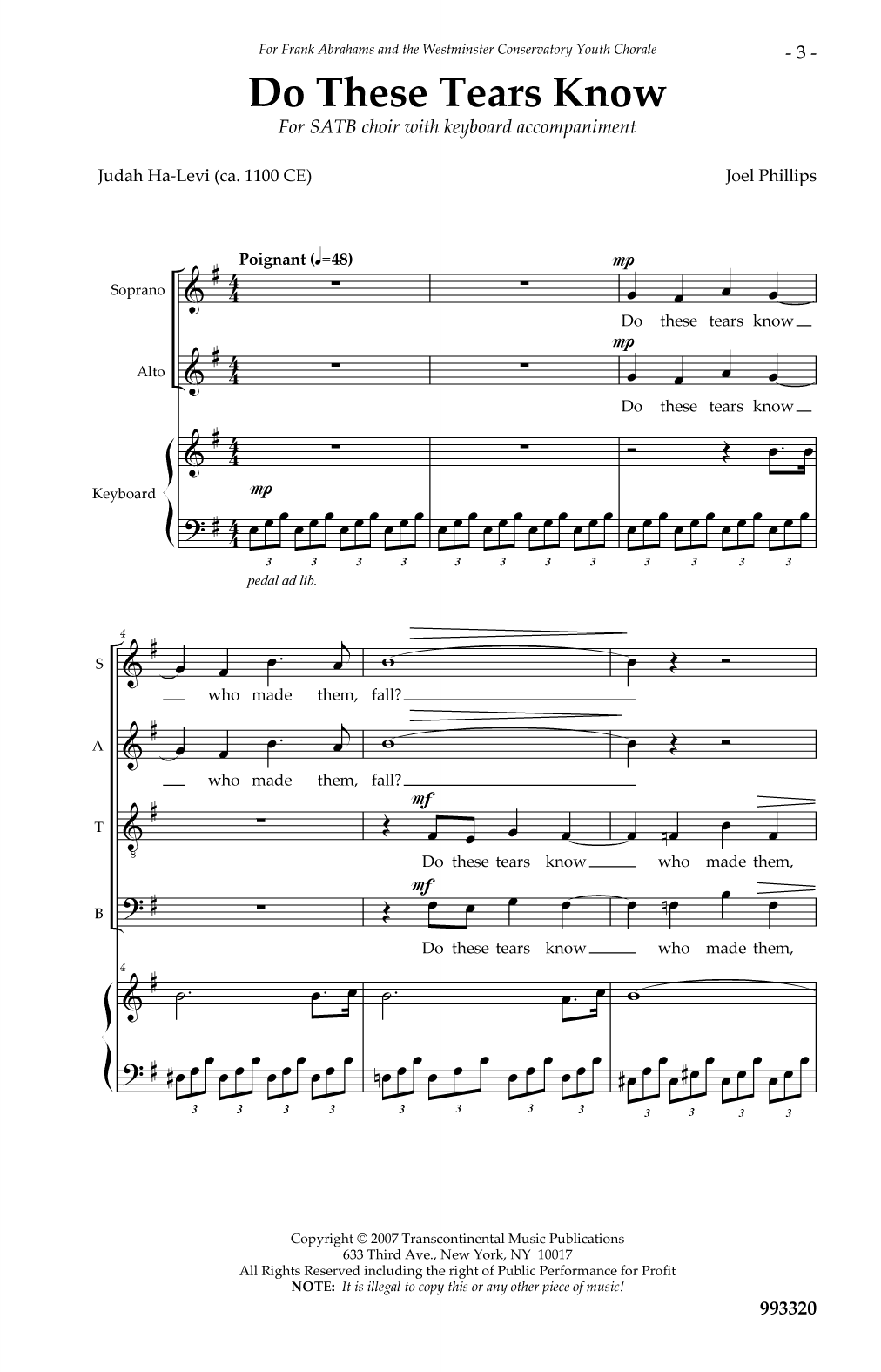 Download Joel Phillips Do These Tears Know Sheet Music