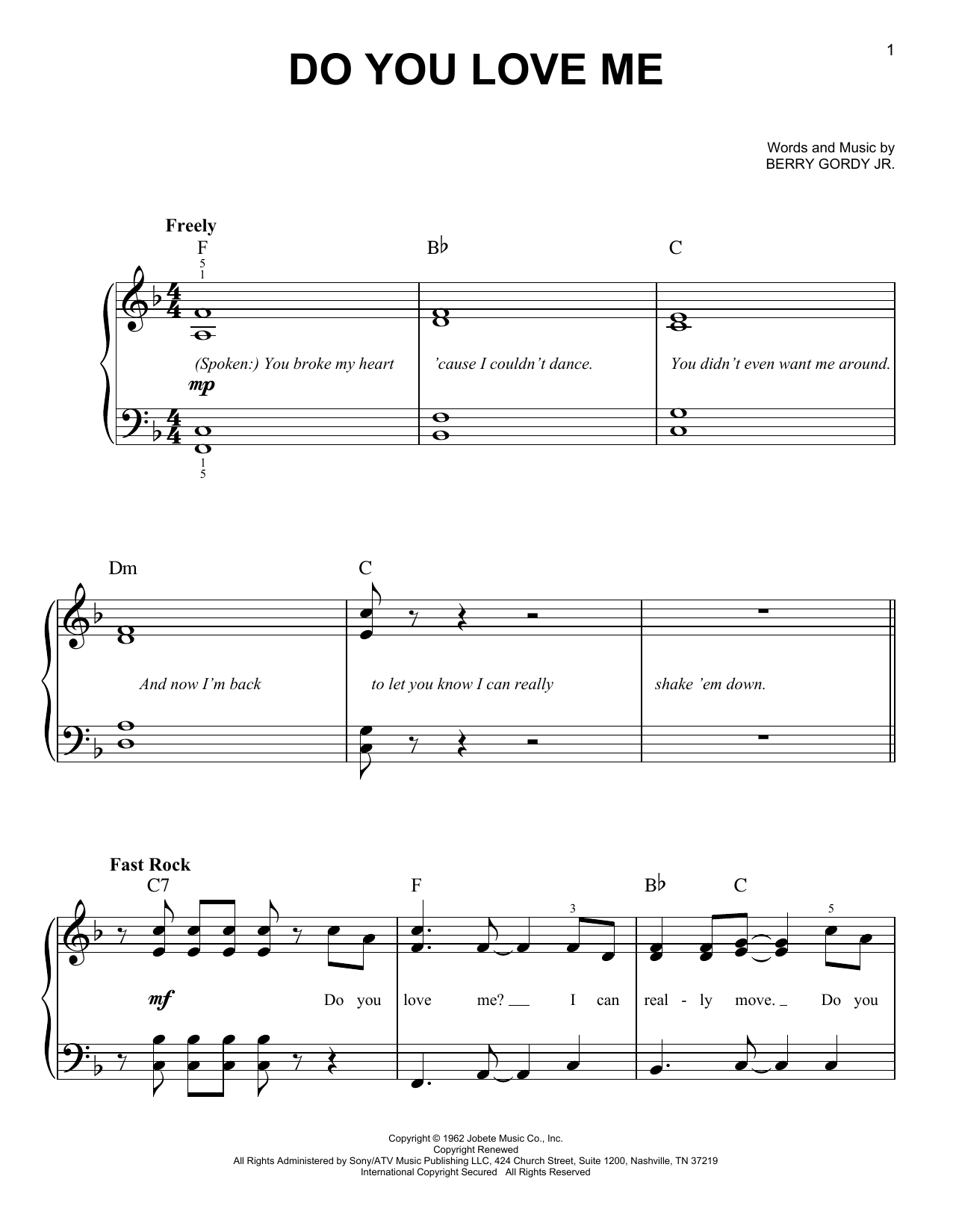 Download The Dave Clark Five Do You Love Me Sheet Music