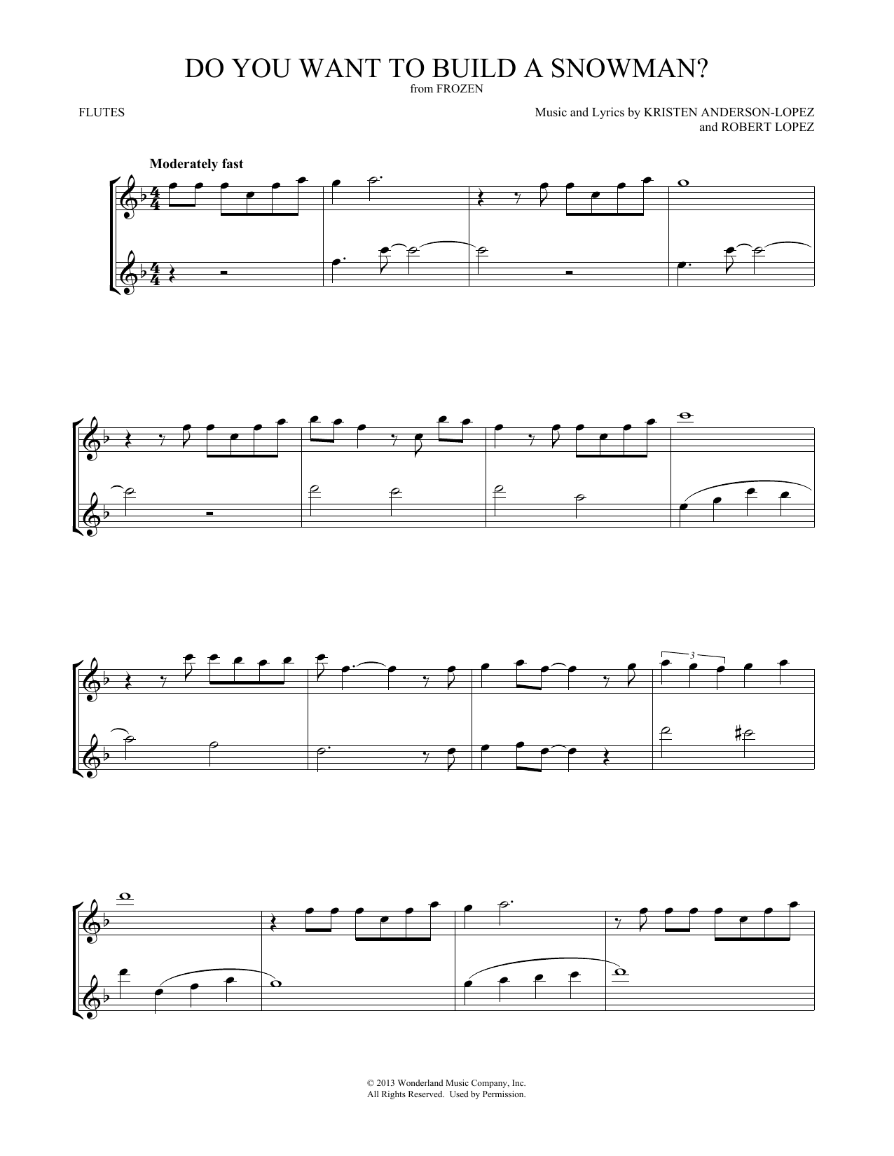 Download Kristen Bell, Agatha Lee Monn & Kati Do You Want To Build A Snowman? (from D Sheet Music