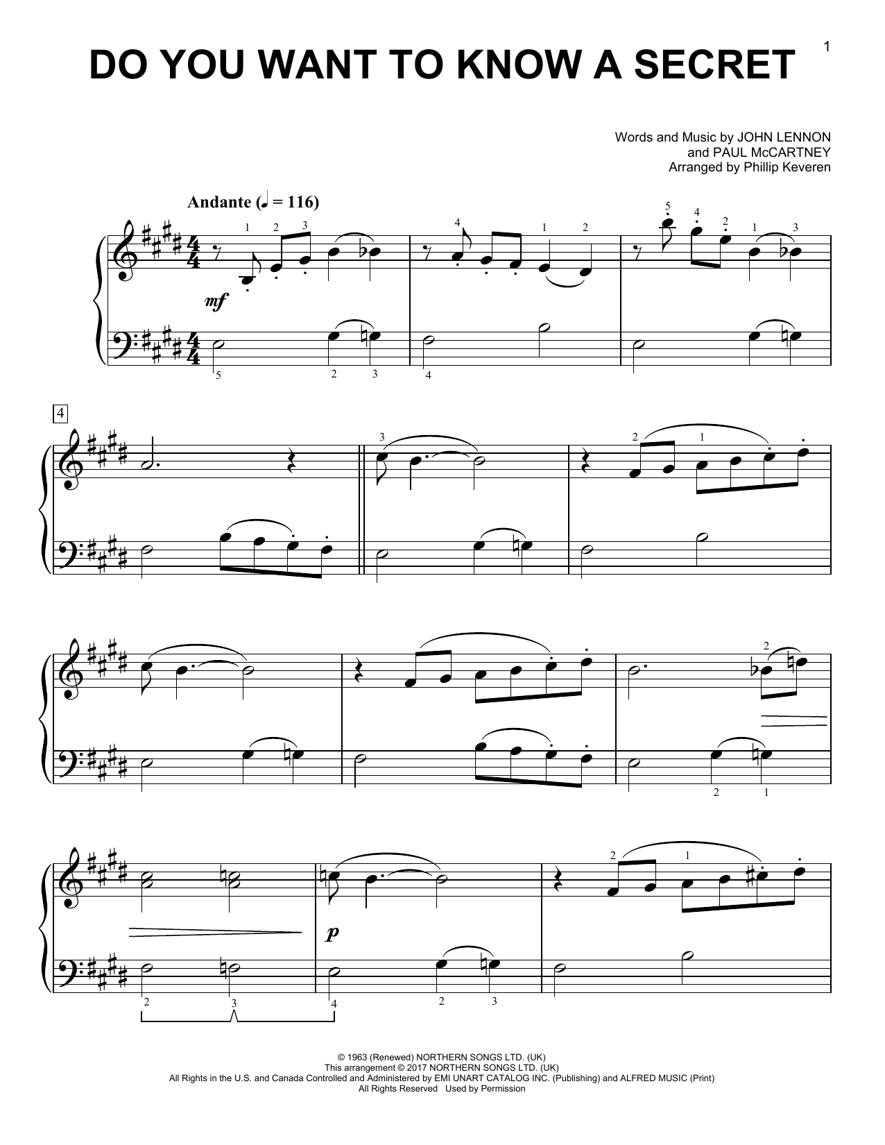 Download The Beatles Do You Want To Know A Secret? [Classica Sheet Music