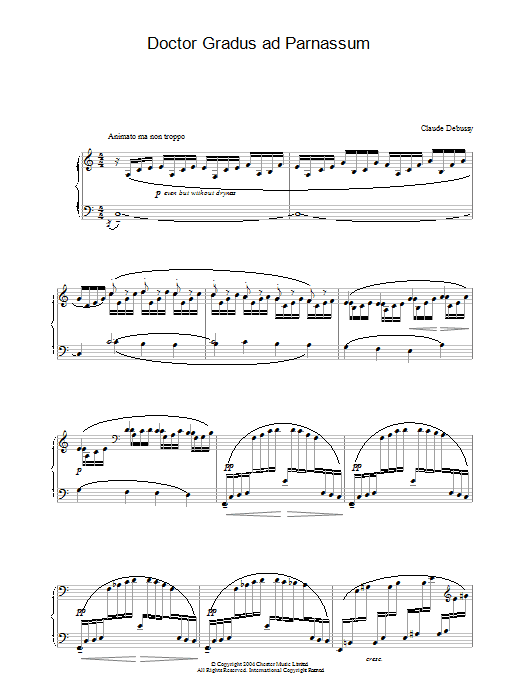 Download Claude Debussy Doctor Gradus ad Parnassum Sheet Music