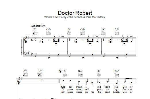 Download The Beatles Doctor Robert Sheet Music
