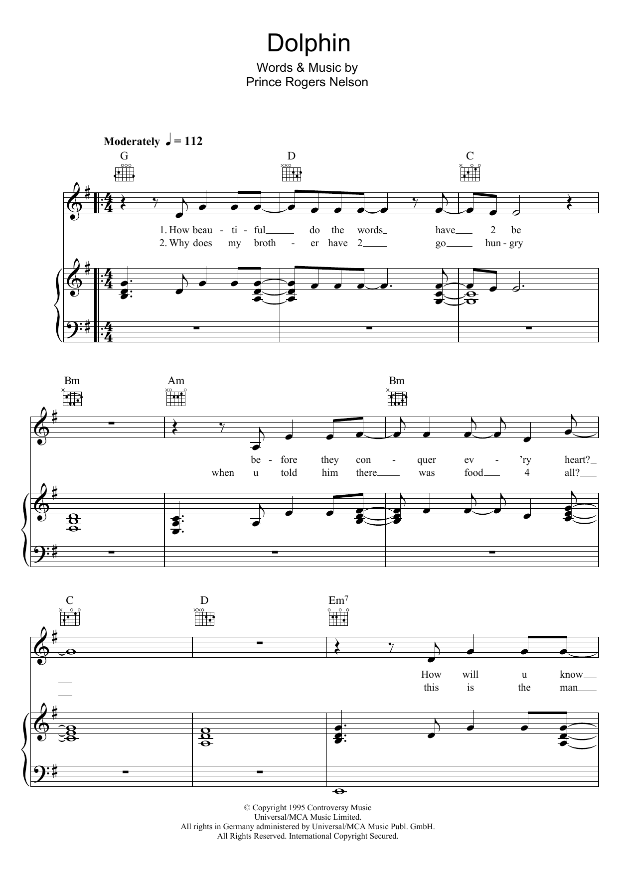 Download Prince Dolphin Sheet Music