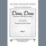 Download Sholom Secunda Dona, Dona (arr. Joshua Jacobson) Sheet Music and Printable PDF Score for SATB Choir