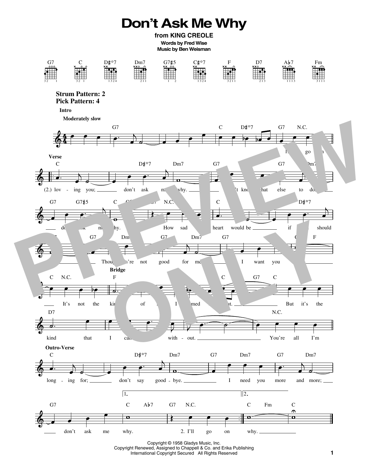 Download Elvis Presley Don't Ask Me Why Sheet Music
