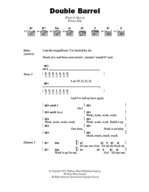 Download Dave & Ansell Collins Double Barrel Sheet Music