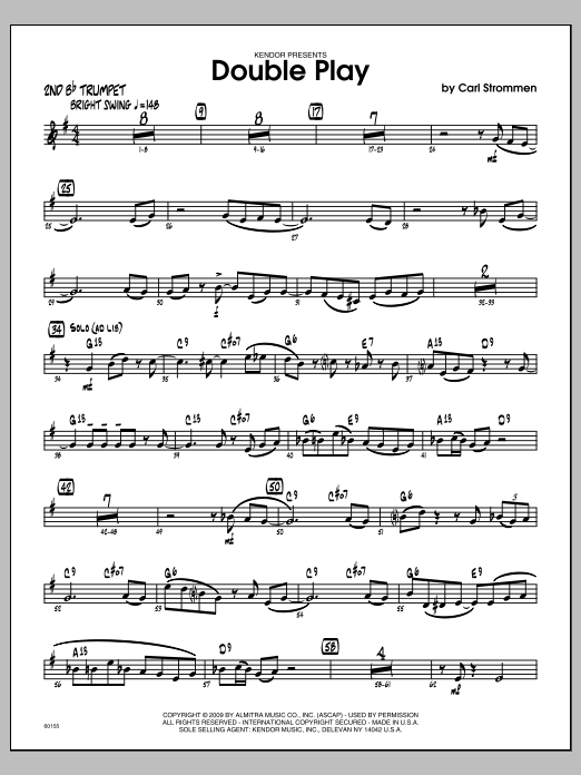 Download Carl Strommen Double Play - 2nd Bb Trumpet Sheet Music