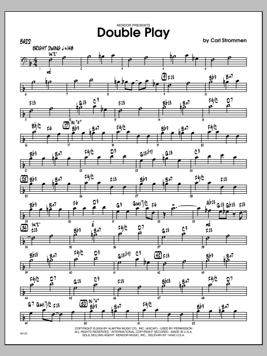 Download Carl Strommen Double Play - Bass Sheet Music