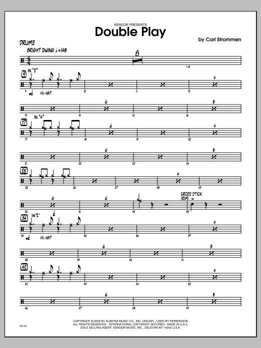 Download Carl Strommen Double Play - Drums Sheet Music