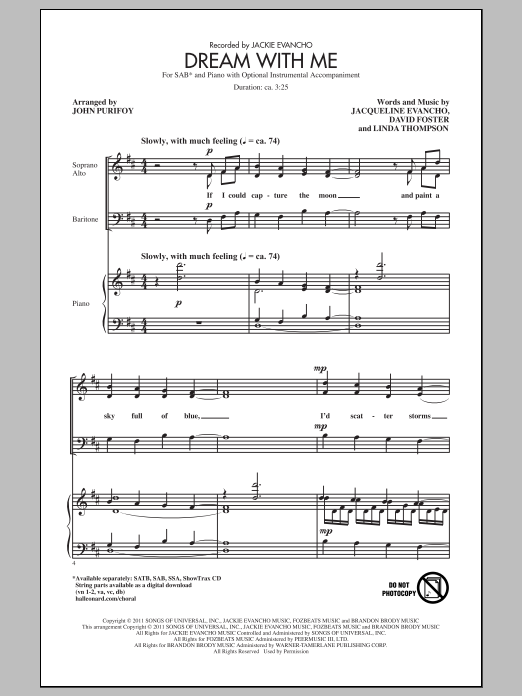 Download John Purifoy Dream With Me Sheet Music