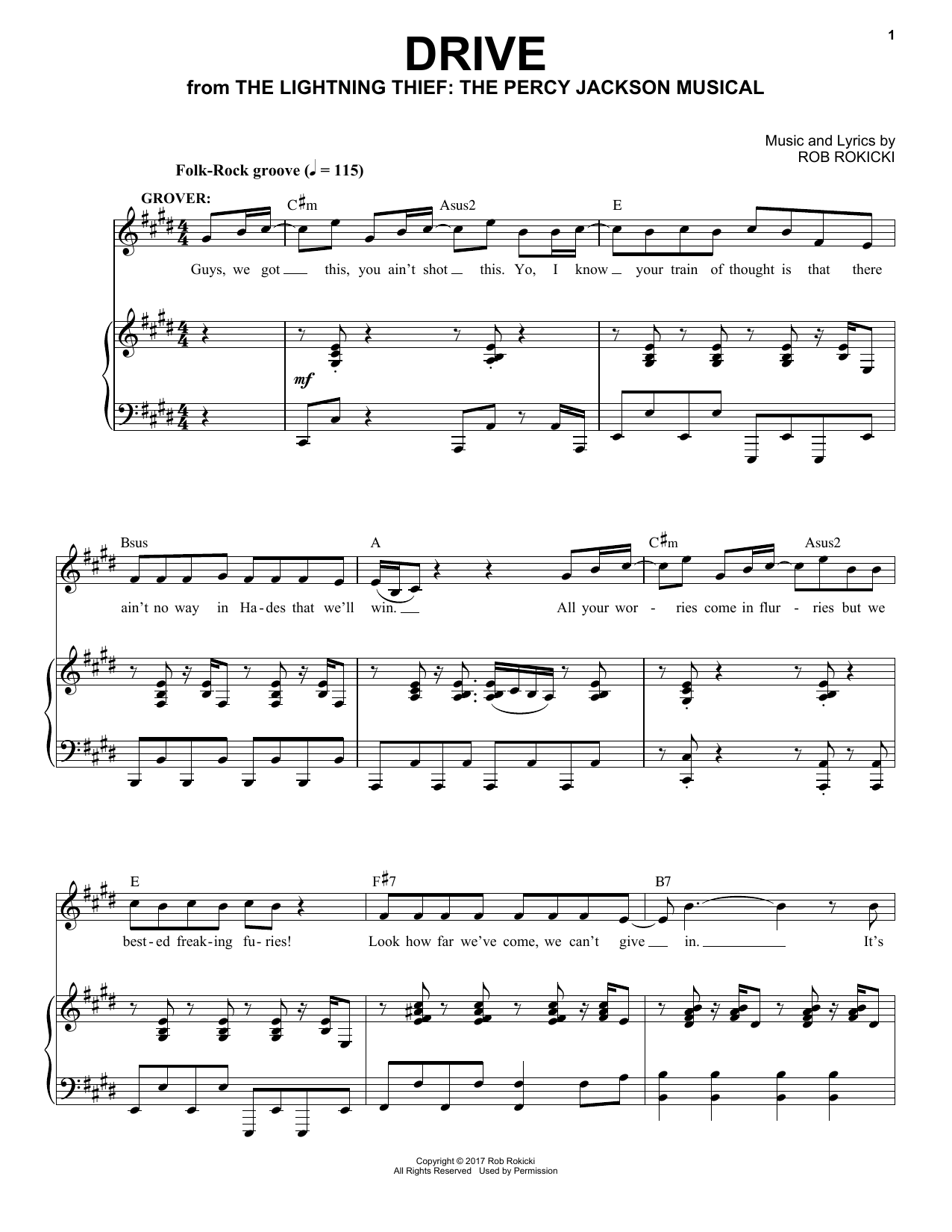 Download Rob Rokicki Drive (from The Lightning Thief: The Pe Sheet Music