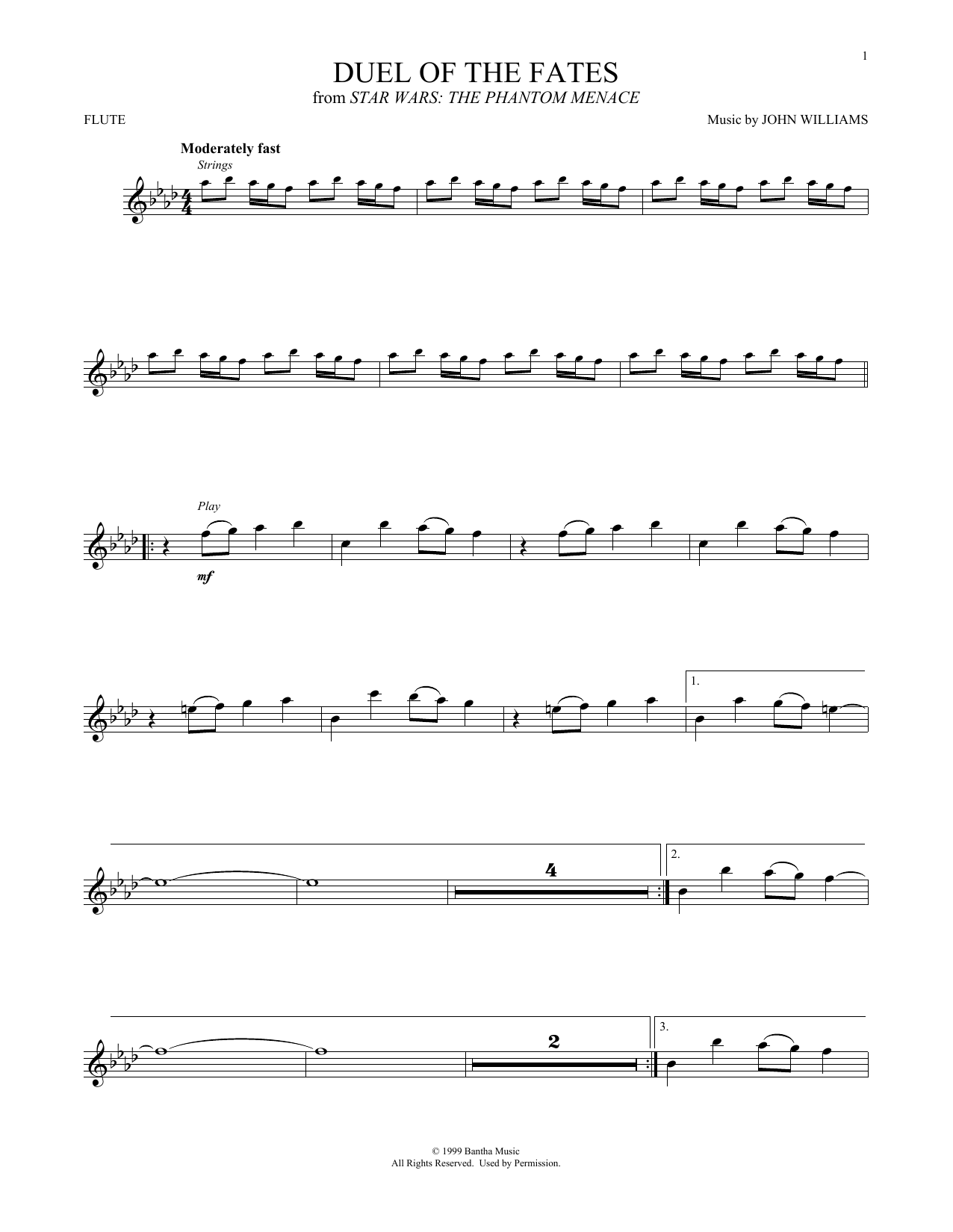Download John Williams Duel Of The Fates (from Star Wars: The Sheet Music
