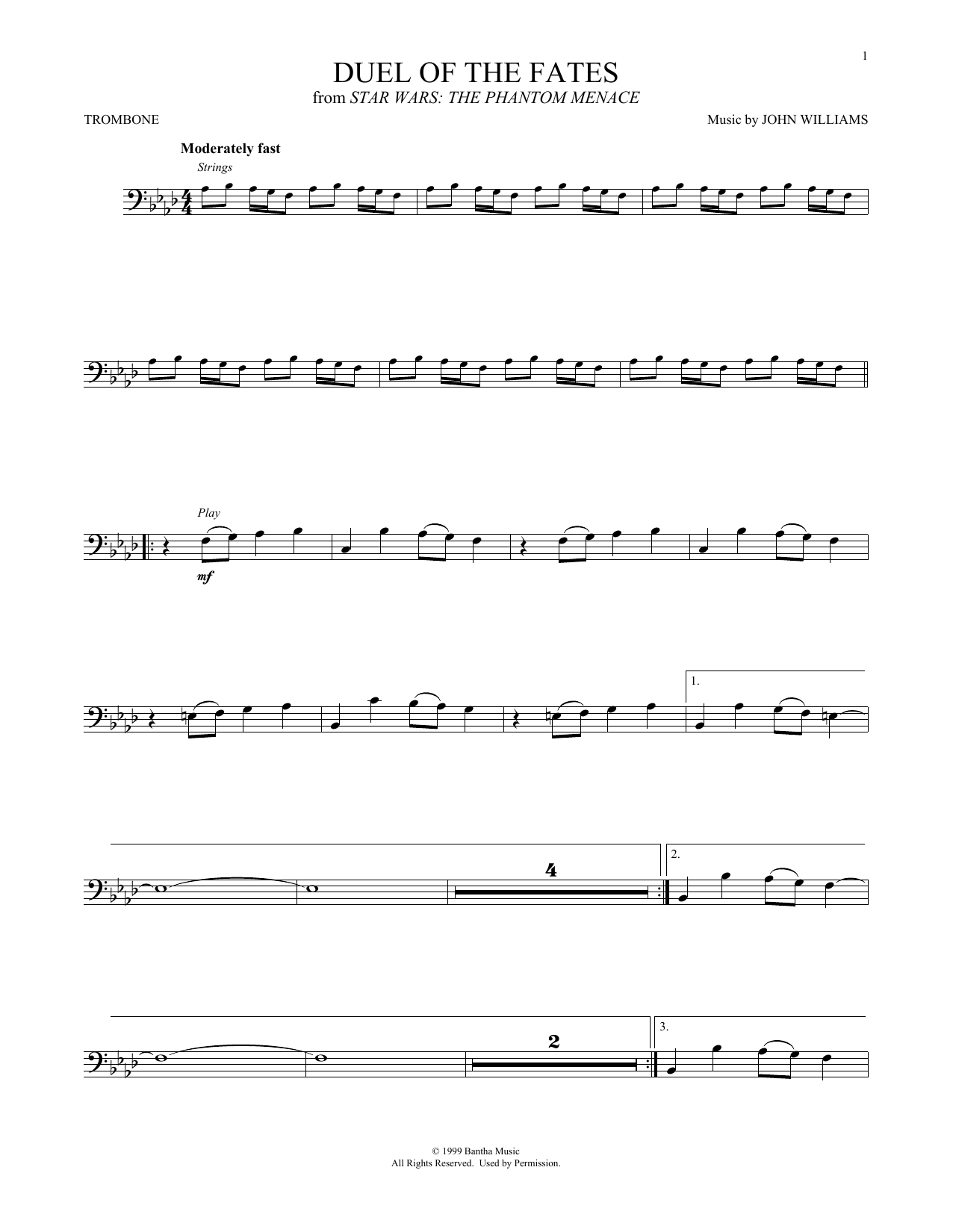 Download John Williams Duel Of The Fates (from Star Wars: The Sheet Music