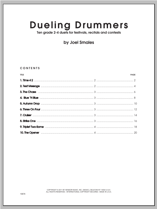Download Smales Dueling Drummers Sheet Music