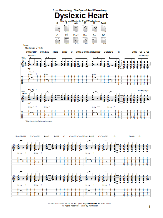 Download The Replacements Dyslexic Heart Sheet Music