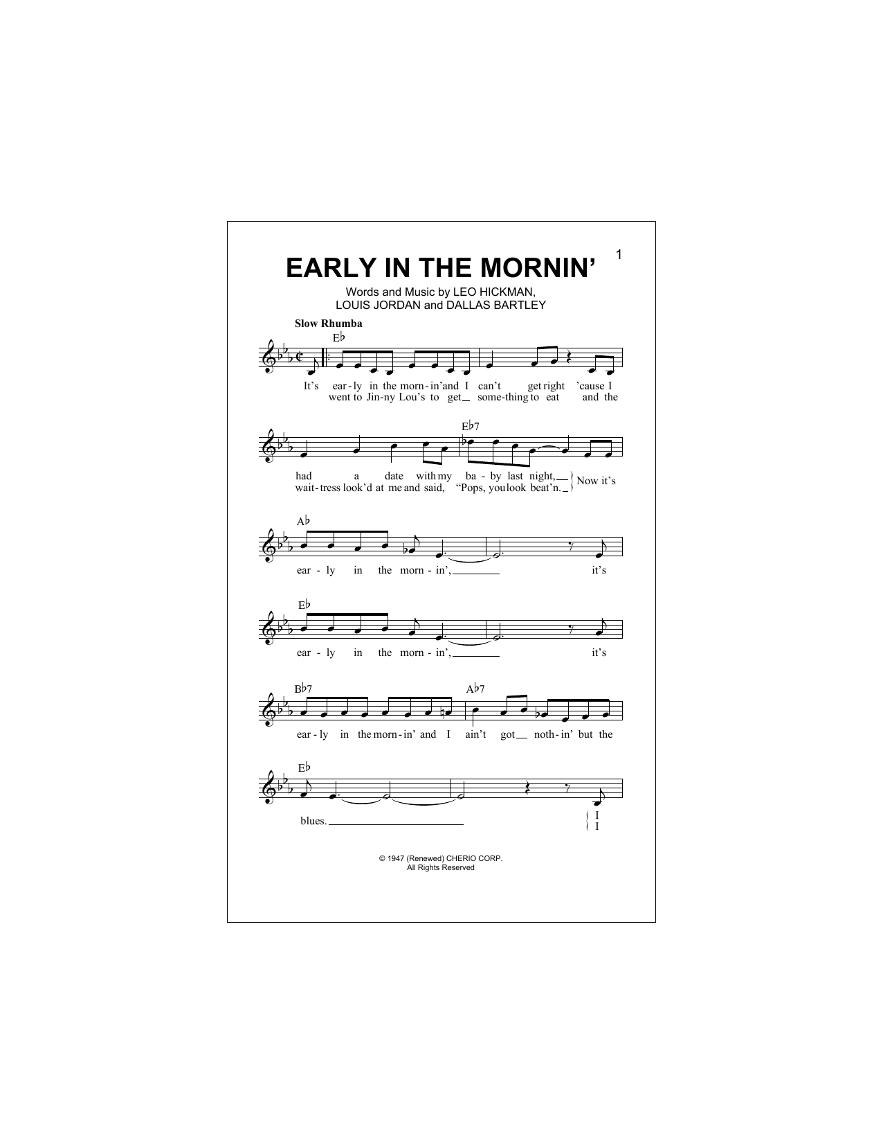 Download Buddy Guy Early In The Mornin' Sheet Music