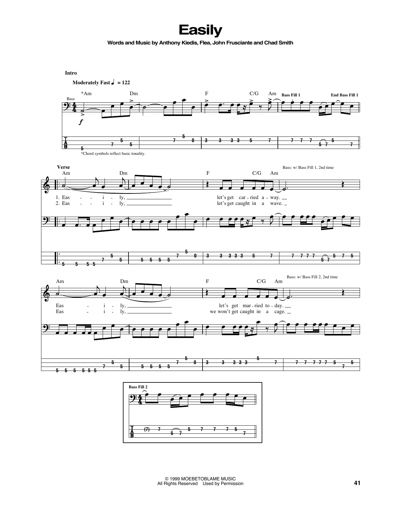 Download Red Hot Chili Peppers Easily Sheet Music