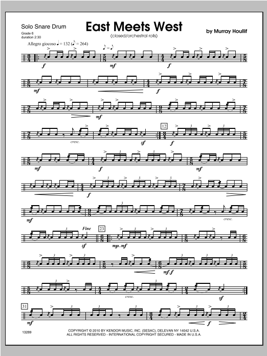 Download Houllif East Meets West Sheet Music