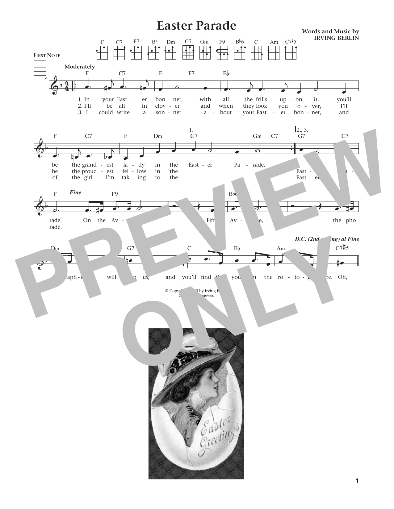 Download Irving Berlin Easter Parade (from The Daily Ukulele) Sheet Music