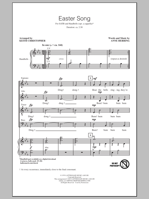 Download Keith Christopher Easter Song Sheet Music