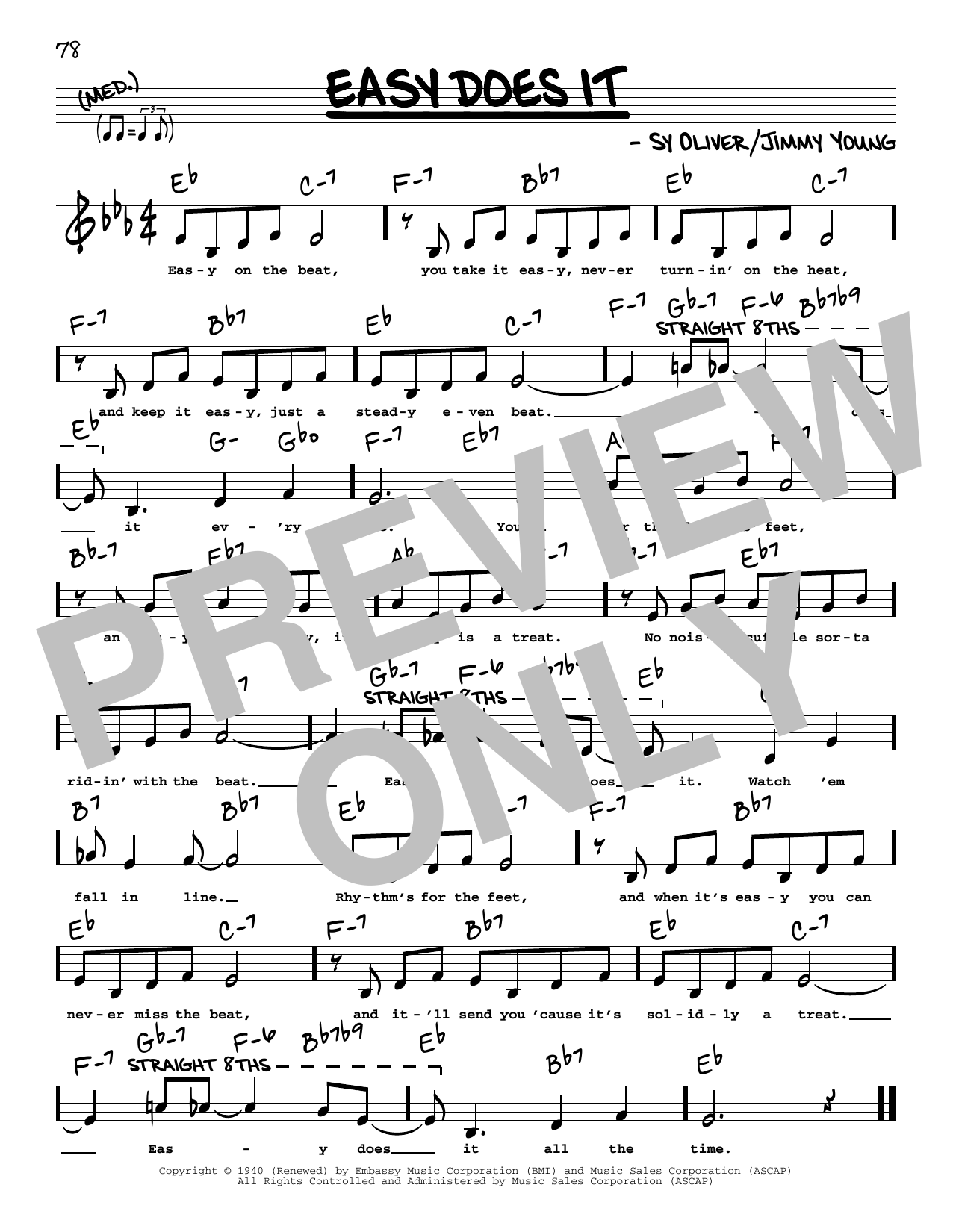 Download Jimmy Young Easy Does It (Low Voice) Sheet Music
