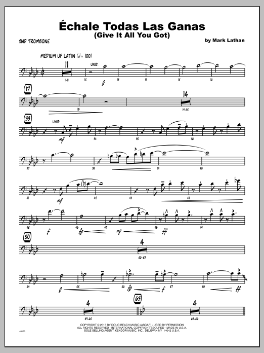 Download Mark Lathan Echale Todas Las Ganas (Give It All You Sheet Music