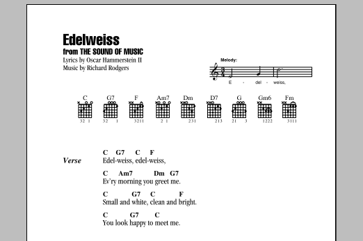 Download Rodgers & Hammerstein Edelweiss Sheet Music