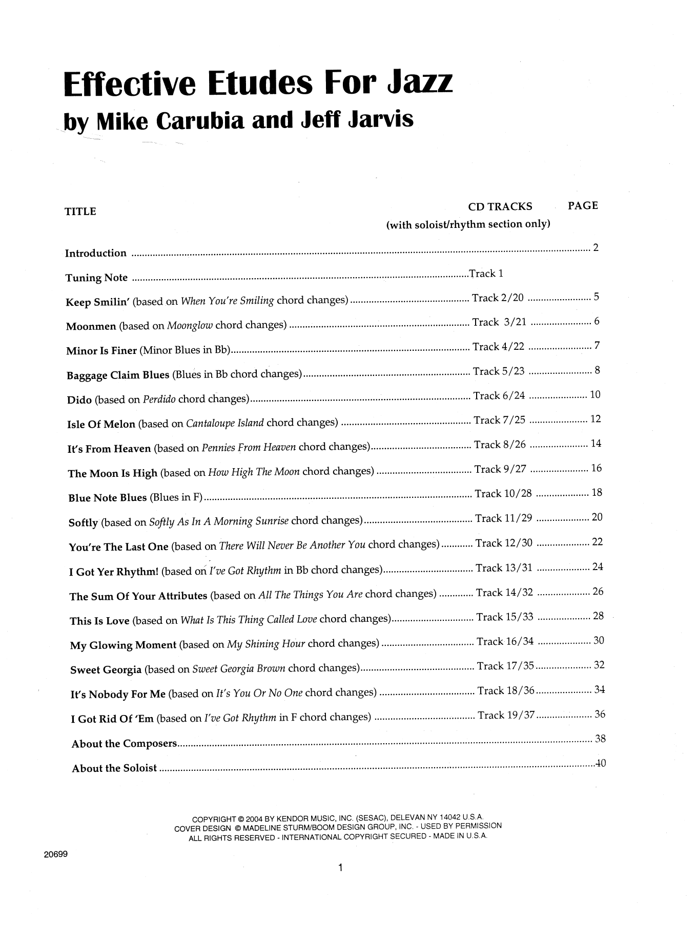 Download Mike Carubia & Jeff Jarvis Effective Etudes For Jazz - Bass Sheet Music
