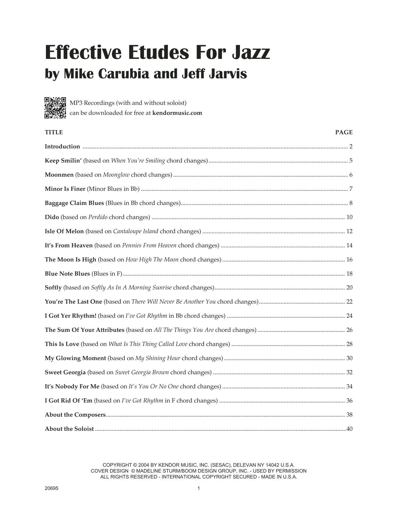 Download Mike Carubia & Jeff Jarvis Effective Etudes For Jazz - Bb Trumpet Sheet Music