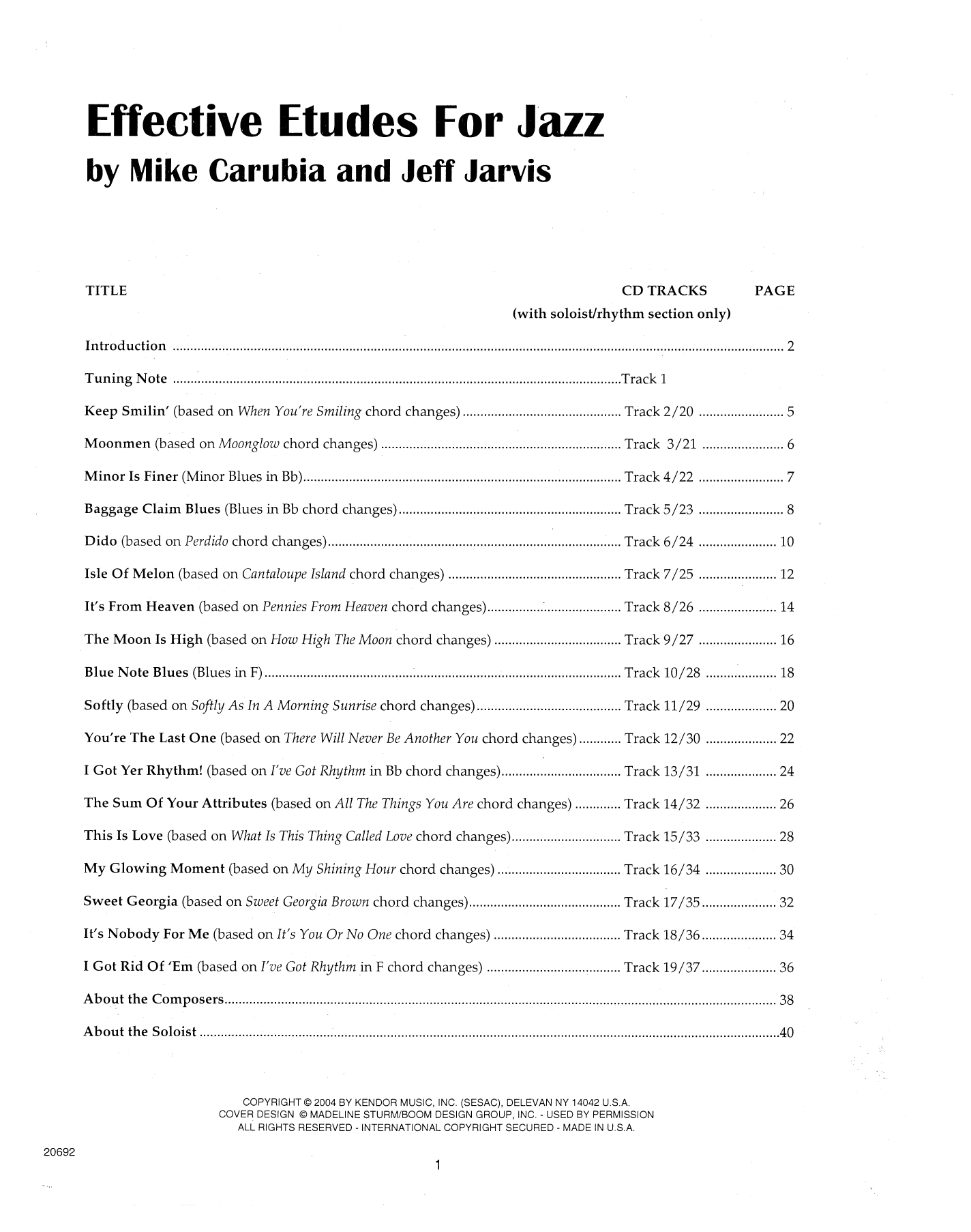 Download Jeff Jarvis Effective Etudes For Jazz - Eb Alto Sax Sheet Music