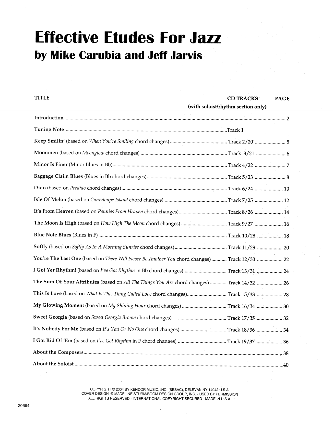 Download Jeff Jarvis Effective Etudes For Jazz - Eb Baritone Sheet Music