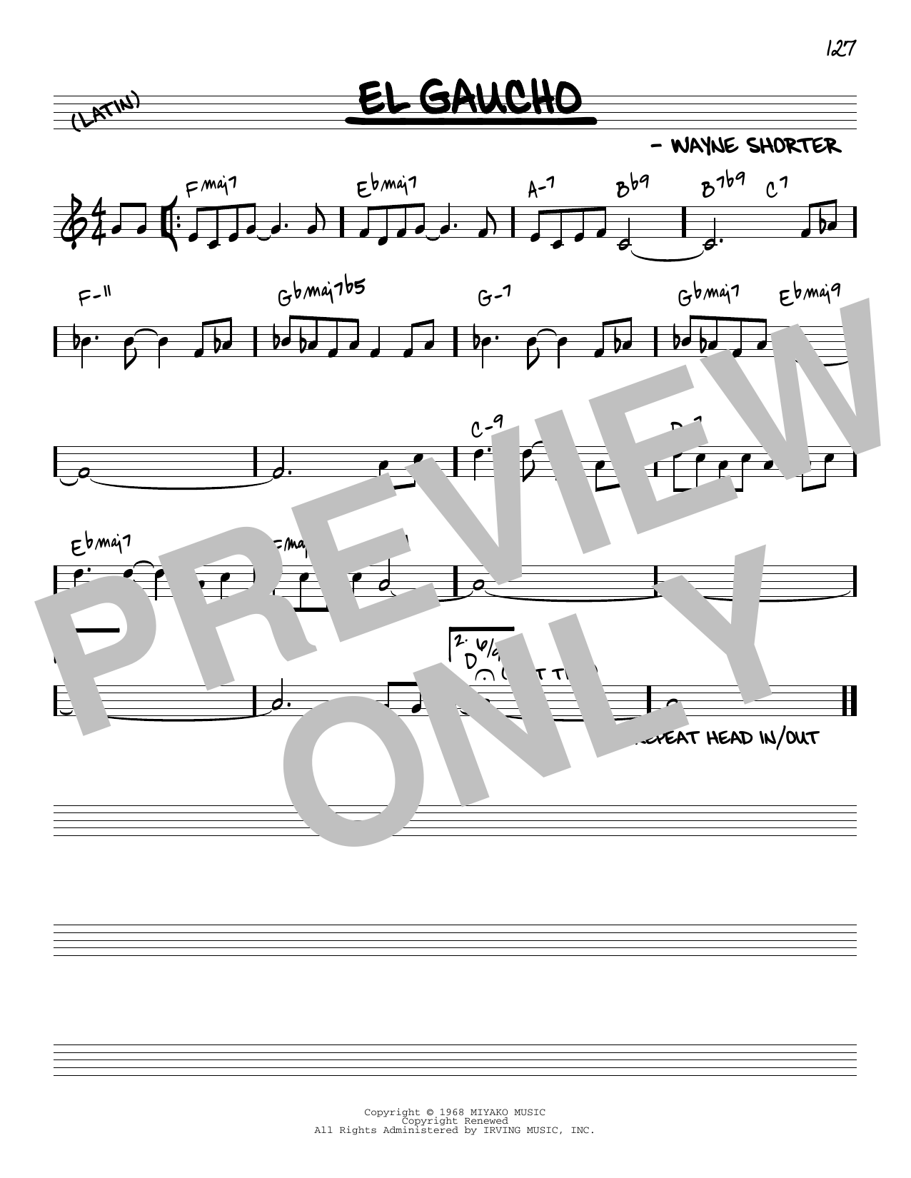 Download Wayne Shorter El Gaucho [Reharmonized version] (arr. Sheet Music