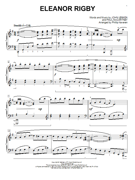 Download The Beatles Eleanor Rigby [Classical version] (arr. Sheet Music