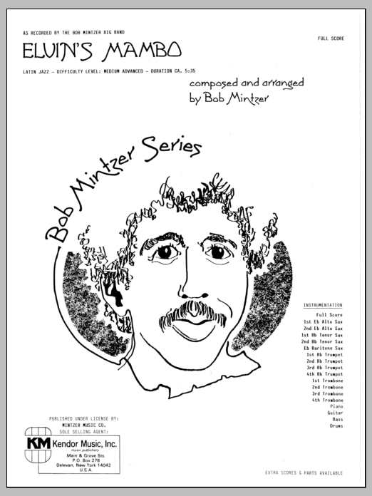Download Bob Mintzer Elvin's Mambo - Full Score Sheet Music