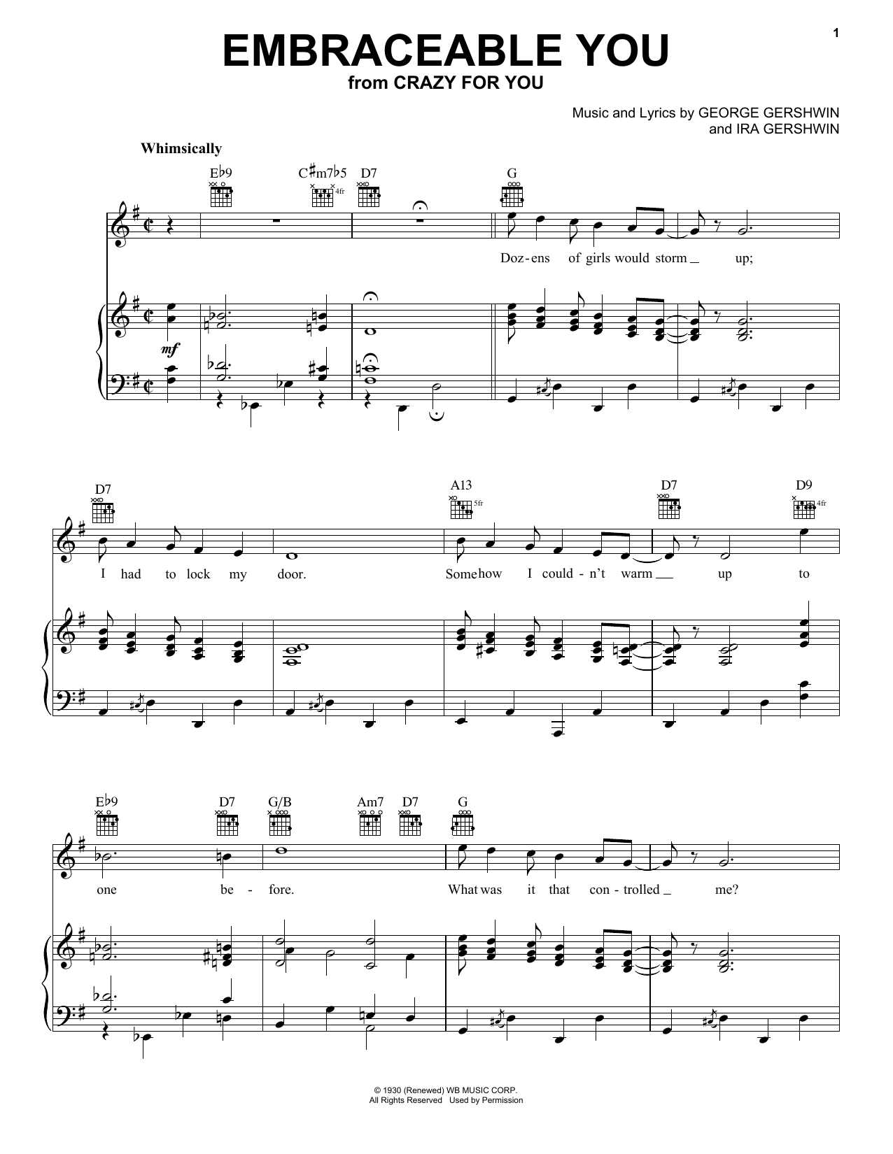 Download Frank Sinatra Embraceable You Sheet Music