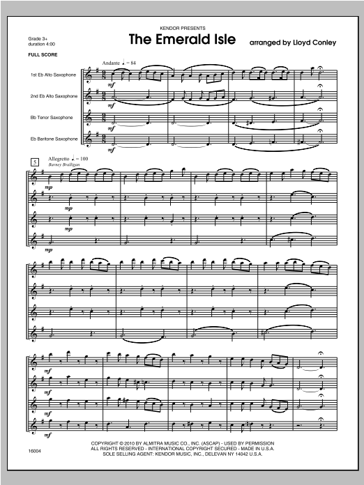 Download Conley Emerald Isle, The - Full Score Sheet Music