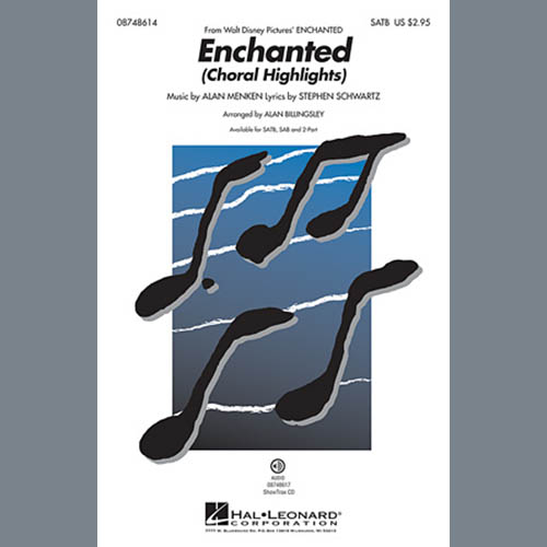 Download or print Alan Menken Enchanted (Choral Highlights) (arr. Alan Billingsley) Sheet Music Printable PDF 22-page score for Children / arranged 2-Part Choir SKU: 98244.