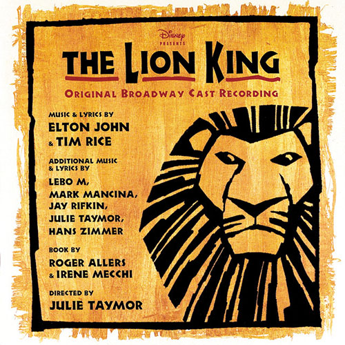 Download Lebo M., Hans Zimmer, Jay Rifkin and Julie Taymor Endless Night (from The Lion King: Broadway Musical) Sheet Music and Printable PDF Score for Piano, Vocal & Guitar (Right-Hand Melody)