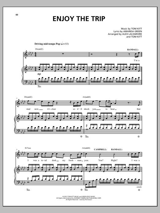 Download Lin-Manuel Miranda Enjoy The Trip (from Bring It On: The M Sheet Music