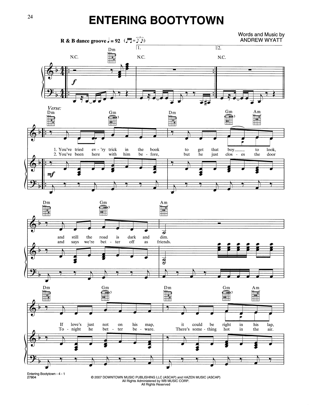 Download Haley Bennett Entering Bootytown (from Music And Lyri Sheet Music