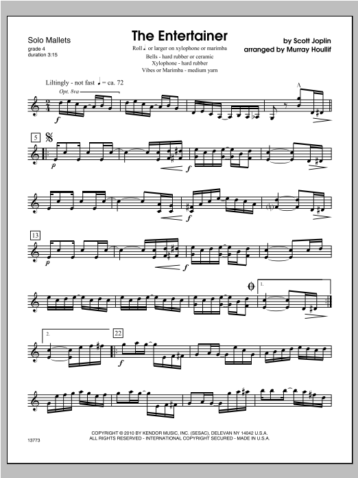 Download Houllif Entertainer, The Sheet Music