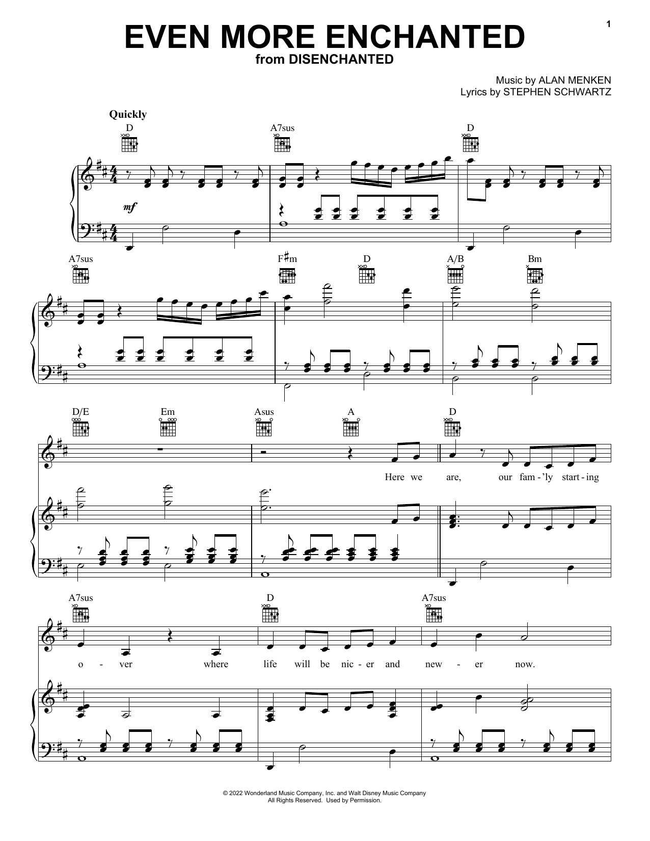 Download Amy Adams Even More Enchanted (from Disenchanted) Sheet Music