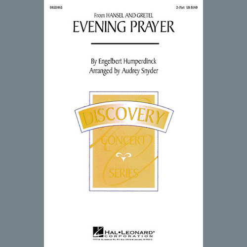 Download Engelbert Humperdinck Evening Prayer (from Hansel And Gretel) (arr. Audrey Snyder) Sheet Music and Printable PDF Score for 2-Part Choir