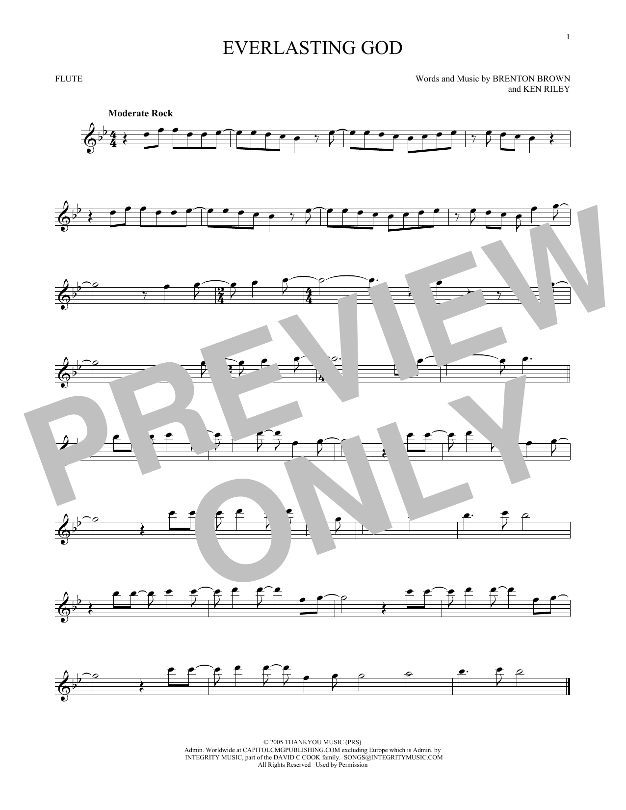 Chris Tomlin Everlasting God sheet music notes printable PDF score